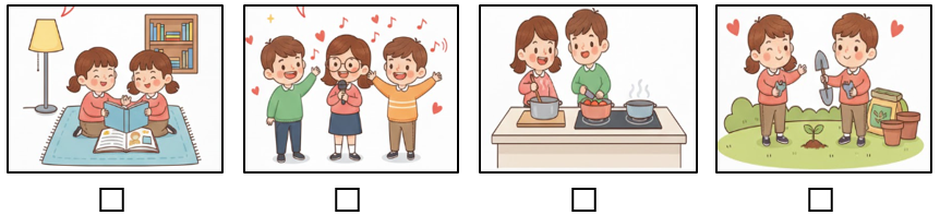 a) Đánh dấu ☑ vào các hoạt động em thường làm cùng bạn bè. (ảnh 1)