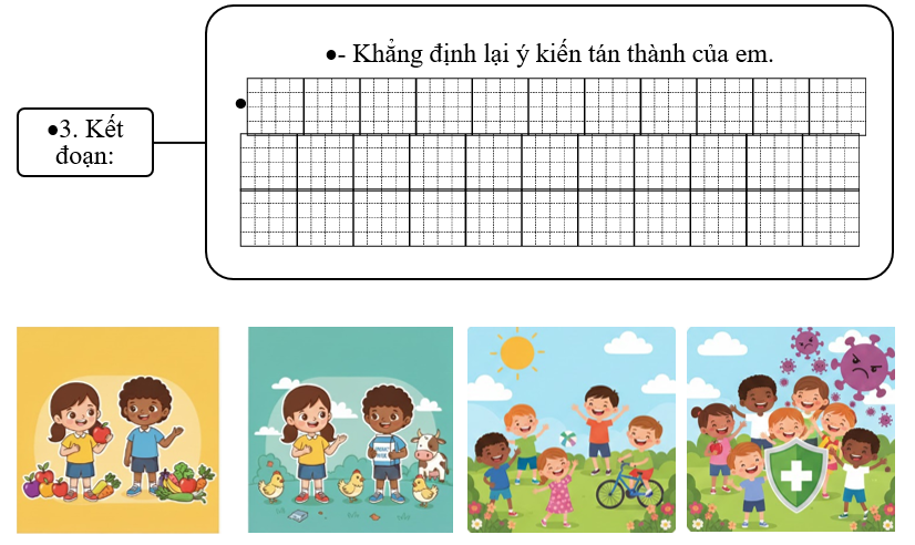 Đề bài số 2: Em hãy viết đoạn văn nêu ý kiến tán thành việc tiêu dùng thực phẩm sạch và thực phẩm hữu cơ. (ảnh 4)