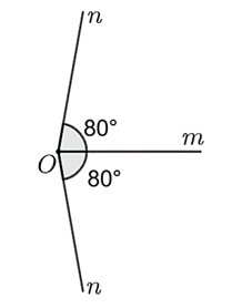 Cho tia Om .Vẽ tia On sao cho mOn =80 độ (ảnh 1)
