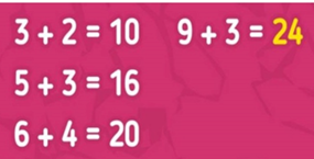 A pink background with white numbers
Description automatically generated