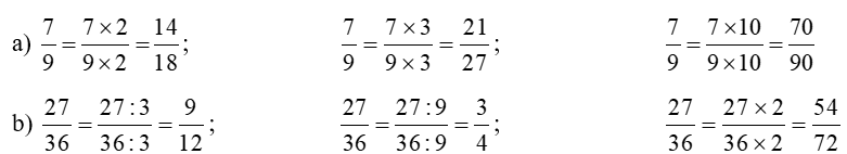 Tìm ba phân số: (ảnh 1)