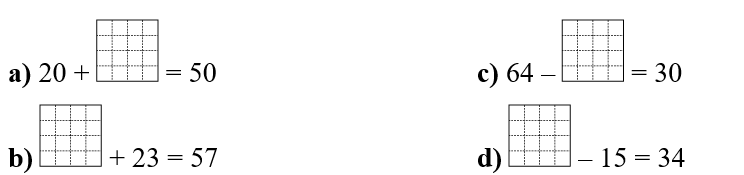 Điền số thích hợp vào ô trống. (ảnh 1)