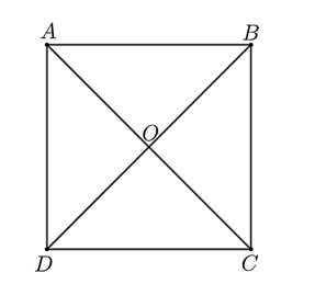 Cho hình vuông \(ABCD\) có \(O\) là giao điểm của hai đường chéo. Hỏi số góc bẹt đỉnh \(O\) ít hơn số góc vuông là bao nhiêu góc? (ảnh 1)