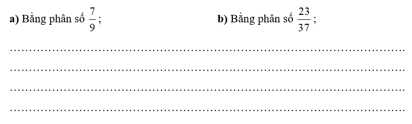 Tìm ba phân số: (ảnh 1)