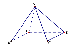 Cho hình chóp S.ABCD có đáy ABCD là hình bình hành (ảnh 1)