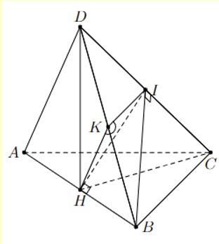 Cho tứ diện ABCD có độ dài các cạnh AB = AC = AD = BC = BD = a (ảnh 1)