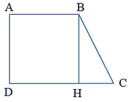 Trong hình dưới đây, cạnh song song với cạnh BH là:    A. AB	B. AD	C. BC	D. DH (ảnh 1)