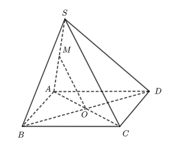 Cho hình chóp S.ABCD có đáy ABCD là hình bình hành tâm O, M là trung điểm SA. Khẳng định nào sau đây là đúng (ảnh 1)