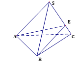 Cho hình chóp S.ABC, điểm E thuộc cạnh SC (ảnh 1)