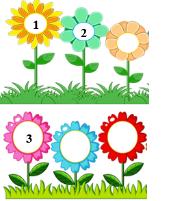 Điền số thích hợp vào mỗi bông hoa: (ảnh 1)