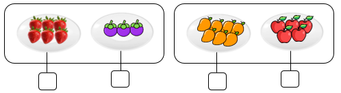 a) Điền dấu x vào ô trống có số lượng nhiều hơn. (ảnh 1)