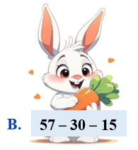 Khoanh vào chữ cái trước phép tính có kết quả là số bé nhất có hai chữ số (ảnh 2)