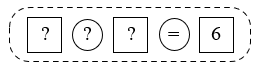Phép tính không thích hợp là: A. 3 + 3 (ảnh 1)