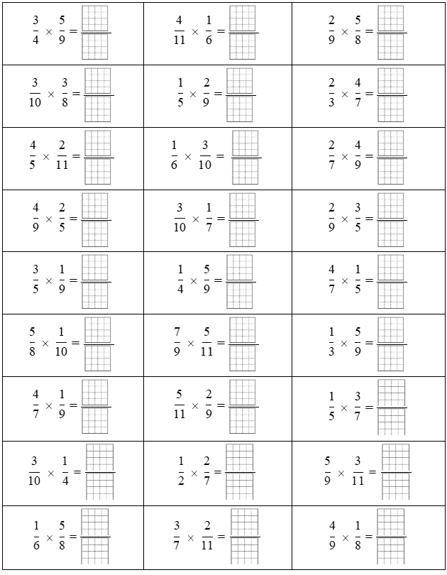 Phép nhân phân số 3/4 x 5/9 = (ảnh 1)