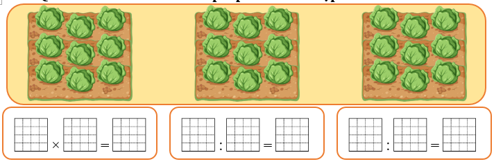 Quan sát bức tranh và viết phép tính thích hợp: (ảnh 1)