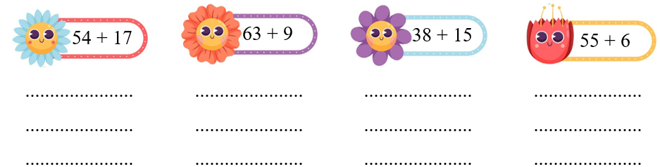 Đặt tính rồi tính: (ảnh 1)