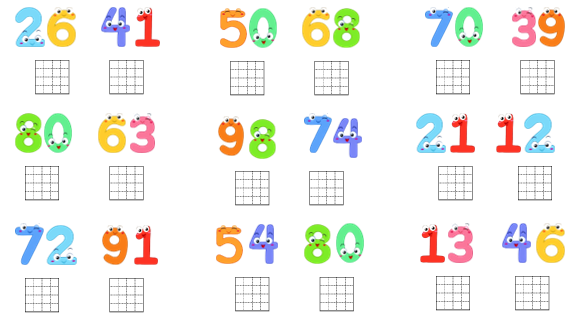 Điền dấu   thích hợp vào ô trống dưới số lớn hơn. (ảnh 2)