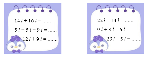 Phiếu bài tập hàng ngày Toán lớp 2 Cánh diều Lít có đáp án (ảnh 1)