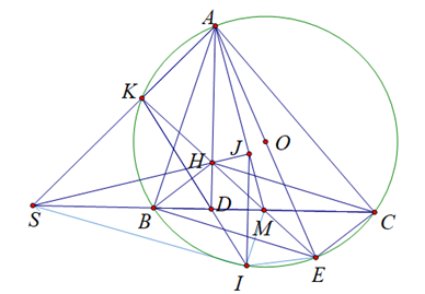 Cho đường tròn \(\left( O \right)\) có dây cung \(BC\) cố định và không đi qua tâm (ảnh 3)