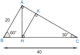 Cho tam giác\,ABC\]vuông ở A, có đường cao AH. BIết góc (ảnh 1)