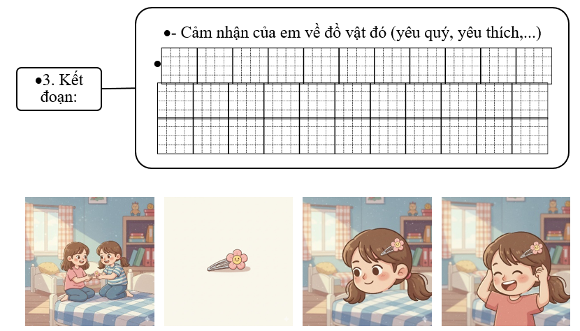Đề bài số 3: Em hãy viết đoạn văn tả một đồ chơi mà em được người khác tặng nhân dịp sinh nhật. (ảnh 4)