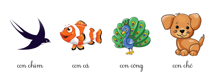 a) Kể tên các con vật có trong bức tranh dưới đây: (ảnh 2)