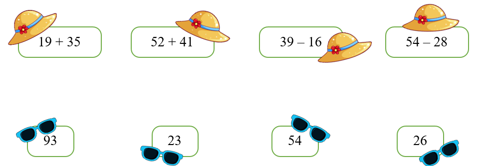 Nối phép tính với kết quả tương ứng. (ảnh 1)
