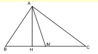 Cho tam giác ABC có phương trình đường cao AH:4x + y - 7 = 0 (ảnh 1)