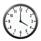 Góc tạo bởi hai kim đồng hồ khi đồng hồ chỉ 4 giờ có số đo là:   A. 180°	B. 120°	C. 60°	D. 90° (ảnh 2)