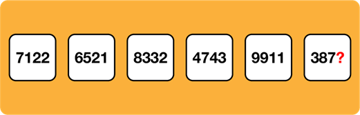 A screenshot of a number
Description automatically generated
