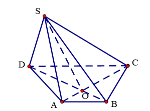 Cho hình chóp S. ABCD, có đáy ABCD là hình thang (ảnh 1)