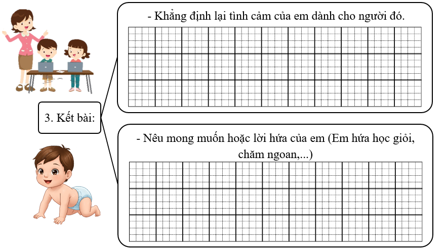 Đề bài số 2: Em hãy viết bài văn tả người mà em yêu quý nhất. (ảnh 4)