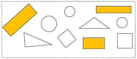 Em hãy tô màu vào những hình chữ nhật: (ảnh 2)