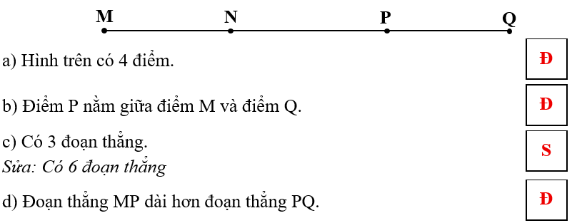 Đúng ghi Đ, sai ghi S. Cho hình vẽ: (ảnh 2)