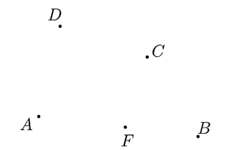 Cho hình vẽ: Có tất cả bao nhiêu tia được tạo thành nếu mỗi tia đều chứa hai trong (ảnh 1)