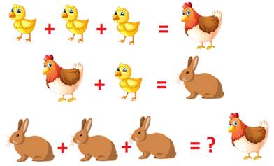 A chicken and duck and rabbit

Description automatically generated