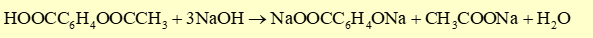 Acetylsalicylic acid (thuốc Aspirin) có công thức cấu tạo như hình bên. Phát biểu nào sau đây là không đúng? (ảnh 1)