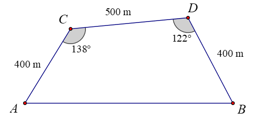 Trên đoạn đường hành trình giữa hai điểm A và B có một ngọn núi, chính vì vậy đã phải đi (ảnh 1)