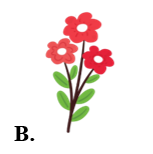 b) Bức tranh có 8 bông hoa là: (ảnh 3)