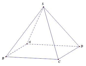 Cho hình chóp S.ABCD có đáy ABCD là hình bình hành. Hỏi đường thẳng AD song song với mặt phẳng nào dưới đây? (ảnh 1)