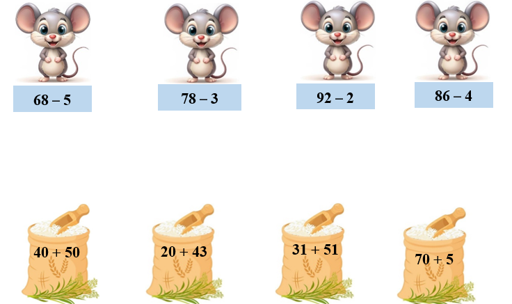 Nối các phép tính có kết quả bằng nhau. (ảnh 1)