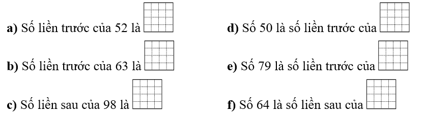 Điền số thích hợp vào ô trống. (ảnh 1)