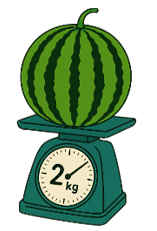 Cân nặng của quả dưa hấu là: (ảnh 1)