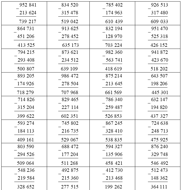 Đặt tính rồi tính 952841 - 213624 = (ảnh 2)