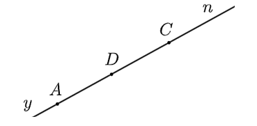 Cho hình vẽ: Khi đó: a) (A;,D,C) không thẳng hàng. (ảnh 2)