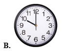c) Đồng hồ nào dưới đây chỉ 5 giờ (ảnh 2)