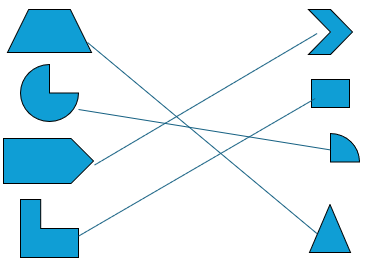 Nối hai miếng bìa để ghép được hình tròn, hình vuông, hình tam giác hoặc hình chữ nhật: (ảnh 2)