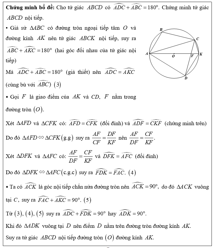 Cho tam gi&aacute;c \(ABC\) c&oacute; \(CA > CB\) v&agrave; nội tiếp đường tr&ograve;n t&acirc;m \(O\) đường k&iacute;nh (ảnh 2)