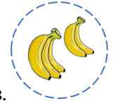 Hình nào dưới đây có 6 quả chuối? (ảnh 3)