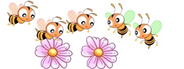 Số con ong …… số bông hoa.
 (ảnh 1)